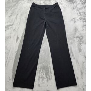 Vintage Classiques Entier Pants Womens 10 Black High Rise Flare Wide Leg Trouser